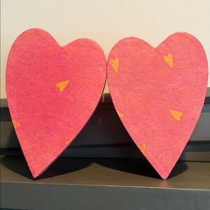 Set of 4 Pink Heart-Shaped Storage Boxes NWT Never Used